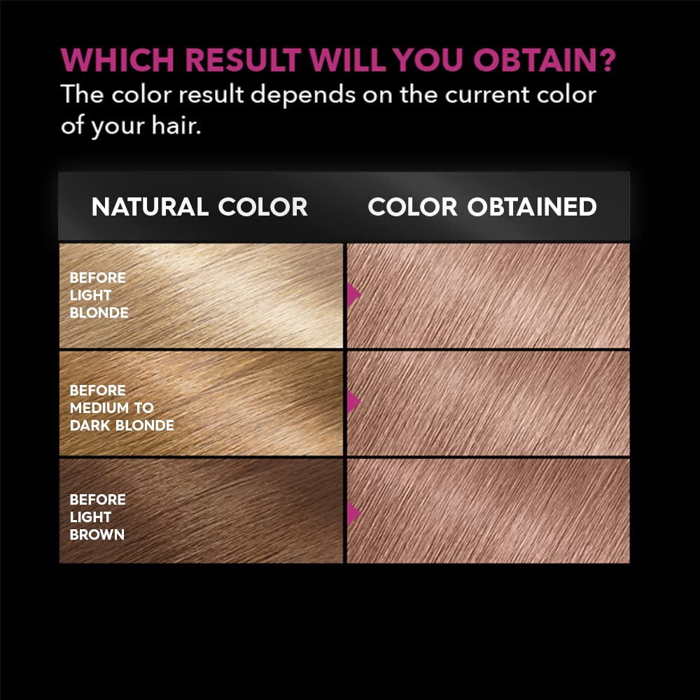 Garnier Hair Color Olia Ammonia-Free Brilliant Color Oil-Rich Permanent Hair Dye, 8.22 Medium Rose Gold, 2 Count (Packaging May Vary) (Pack of 2)