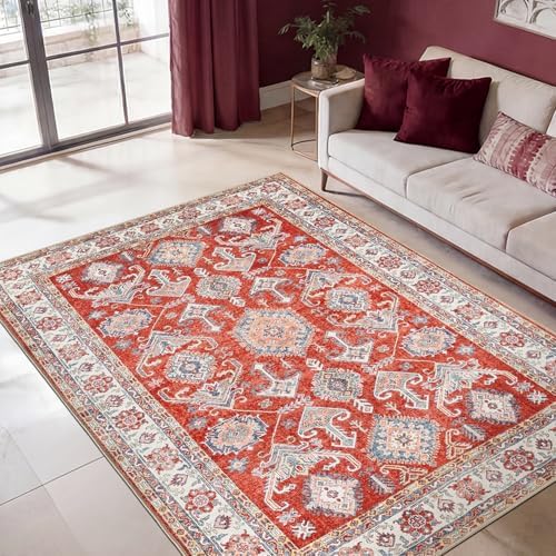 Keen Home Design Vintage Washable Entryway Rug, Non-Slip Low Pile by KeenHomeDesign
