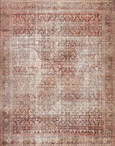 Loloi Layla Cinnamon/Sage 9'-0" x 12'-0" Area Rug - Image 4