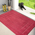 PURRUGS Dirt Trapping Door Mat Indoor Entrance, Burgundy Red by PURRUGS