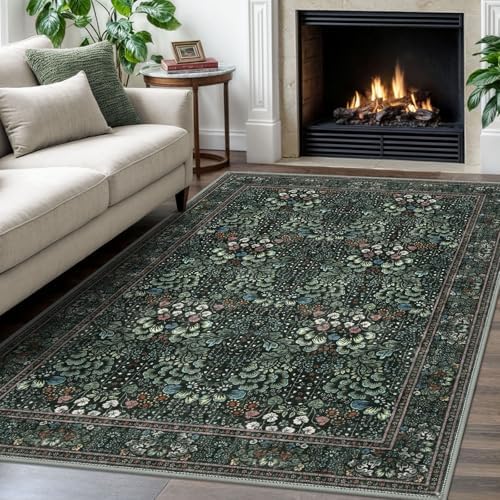 SIILOOM 4x6 Washable Area Rug Non Slip Door Mat Indoor - Image 2