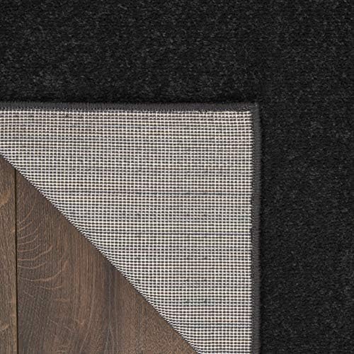 Nourison Home Nourison Essentials Black 5' x Square Area Rug - Image 5