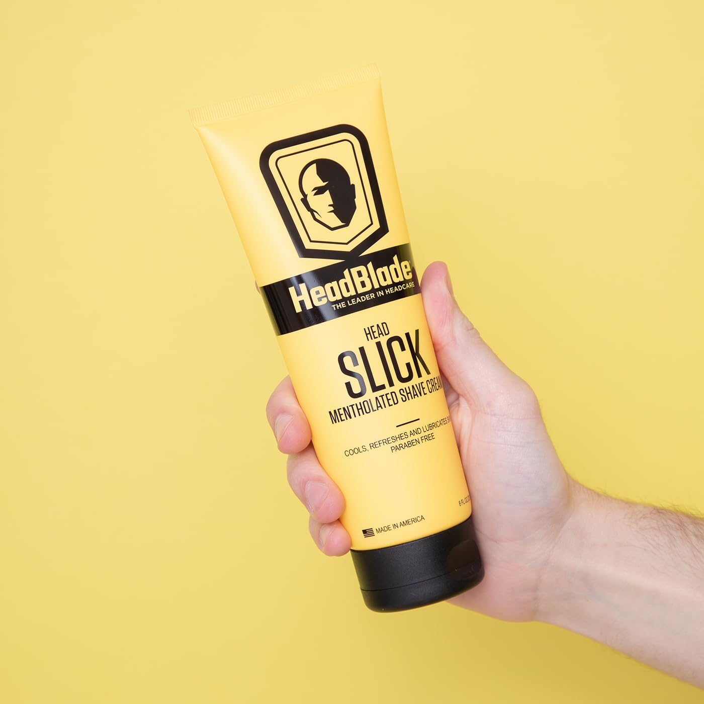 HeadBlade HeadSlick Shave Cream 8 oz for Smooth Headshaving for Bald Men, Helps with Irritation, Redness, & Razor Burn