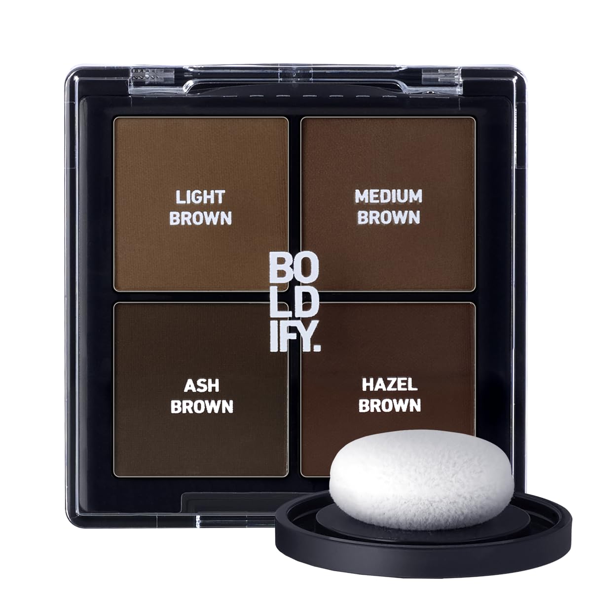BOLDIFY Hairline Powder Color Sample Kit - Root Touch Up Hair Color for Gray Coverage - Bald Spot Concealing Hair Powder for Women & Men - 48-Hour Stain-Proof - Light + Medium Browns