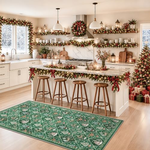 Christmas Runner Rug 3x6 for Hallway - Image 4