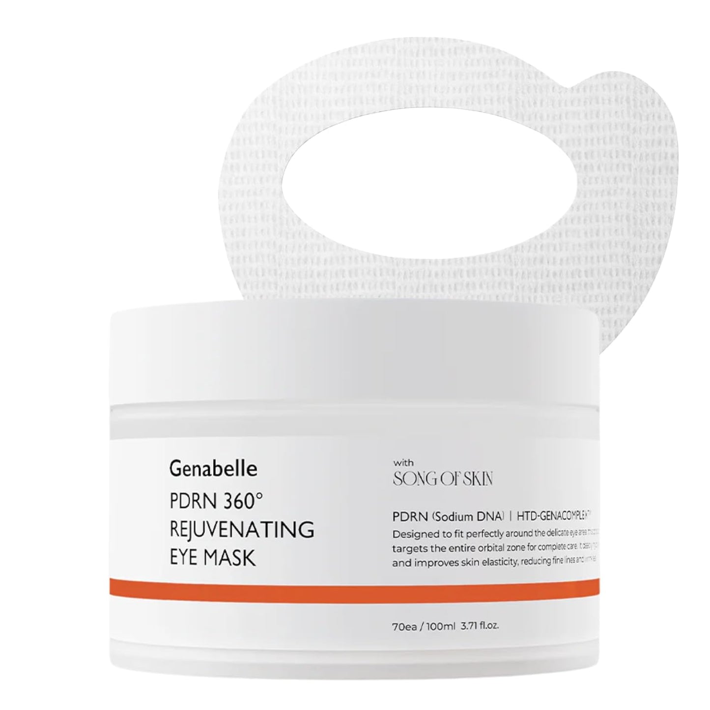 PDRN 360° Rejuvenating Eye Mask – Full Eye Area Care for Hydration, Firming & Elasticity with PDRN & Peptides – Targets Dark Circles, Puffiness & Fine Lines – 3.38 fl oz.