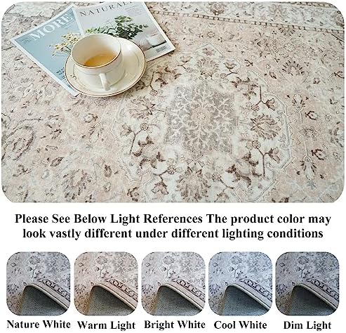4x10 Hallway Wide Runner Rug: Washable Oriental Soft Area Rug - Image 3