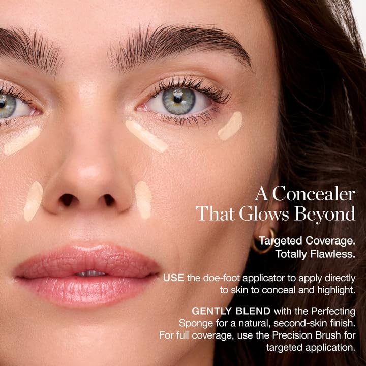 Ogee Complexion Perfecting Under Eye Concealer - Certified Organic Full Coverage Concealer - Buildable Coverage - ACACIA 12.25N - Deep (Red Undertones)