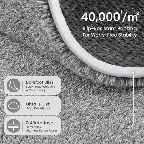 Sour Lemon Area Rugs 9x12 for Living Room Bedroom, Large Rug Carpet Grey - Image 6