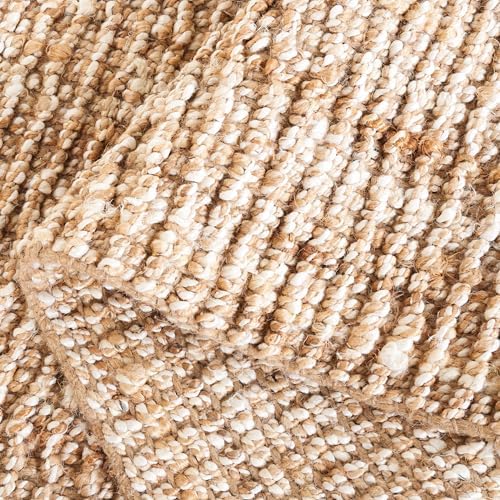 SAFAVIEH Natural Fiber Runner Rug 2x20 Jute Knotted, Natural & Ivory NF447N - Image 4