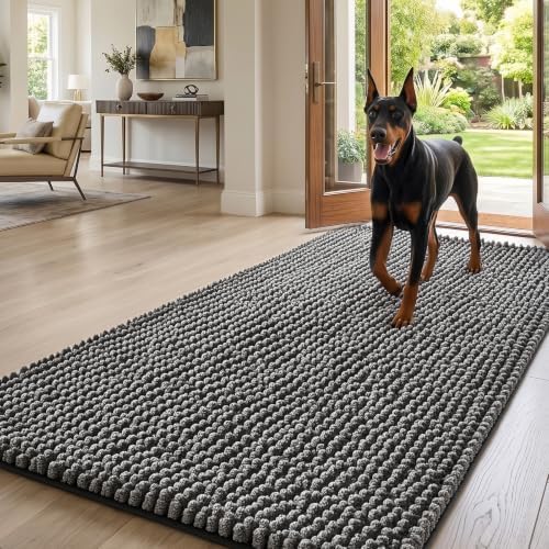 EHEYCIGA 60x36 Runner Rugs Super Absorbent Washable Door Mat by EHEYCIGA