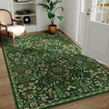 4x6 Floral Area Rug Soft Low Pile Boho Carpet by NakedCloud