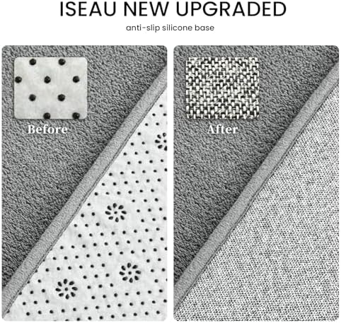 ISEAU 2x8 Soft Runner Rug for Hallway, Washable and Non-Slip - Image 2