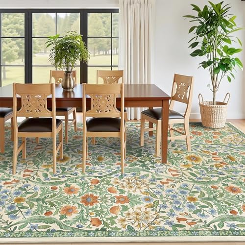 8x10 Large Area Rug Floral Botanical Boho Carpet - Image 4