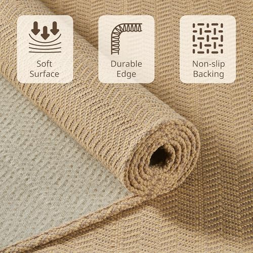 MatEssenz Entryway Rug 2' x 3', Washable Indoor Door Mat, Non Slip Low Profile - Image 3
