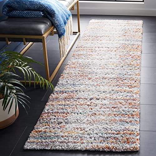 SAFAVIEH Berber Shag Collection Runner Rug by Unknown