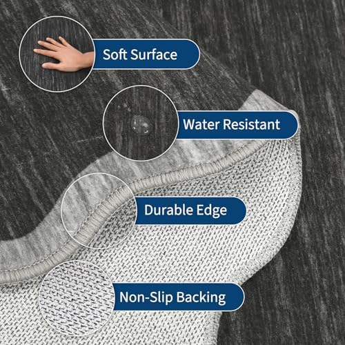 GarveeHome Scalloped Area Rug 4x6 - Image 4