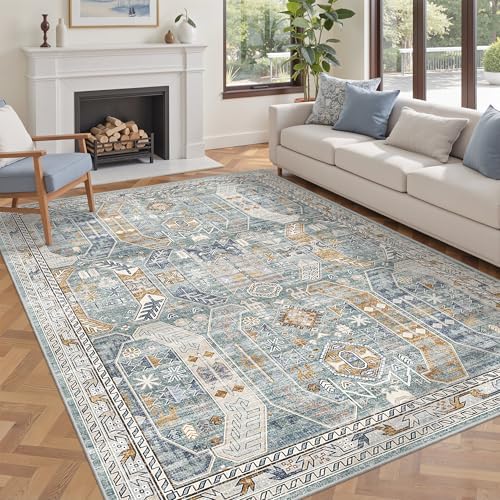 befbee Washable 5x7 Area Rug Non Slip Stain Resistant Rug by Befbee