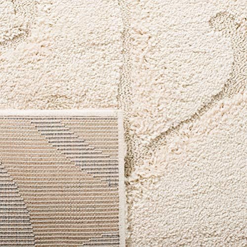 SAFAVIEH Florida Shag Rug 5'3"x7'6", Soft Plush Cream SG455-1111 - Image 6