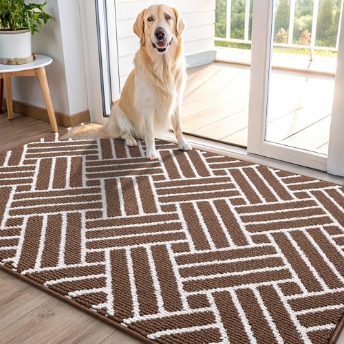 OLANLY Indoor Door Mat 48x32, Low-Profile Dirt Resistant Doormat by OLANLY