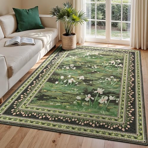 Lessymo 5 x 7 Washable Area Rugs by Lessymo