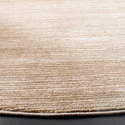 SAFAVIEH Vision Round Rug 9', Modern Tonal Light Brown VSN606C - Image 5