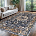 KOZYFLY Boho Area Rug 6x9 Ft Thin Rugs by KOZYFLY