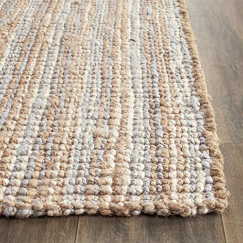 SAFAVIEH Natural Fiber Area Rug 11x15, Jute Knotted X-Large Grey NF447K - Image 3