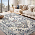 DTICON Vintage Washable 6x9 Area Rug Living Room Rugs by DTICON