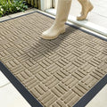 OLANLY Front Door Mat Outside Entrance 35x23, Heavy-Duty Rubber Doormat by OLANLY