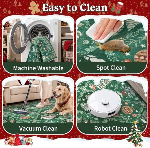 Christmas Runner Rug 2x5 for Hallway - Image 6