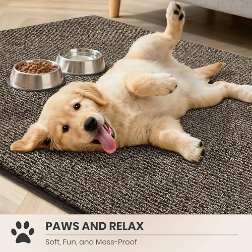 PURRUGS Dirt Trapping Door Mat, Heathered Brown - Image 3