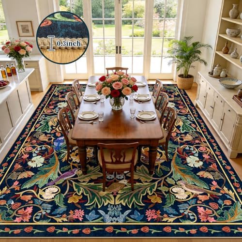 nesrt 9'x12' Boho Jungle Area Rug - Image 3