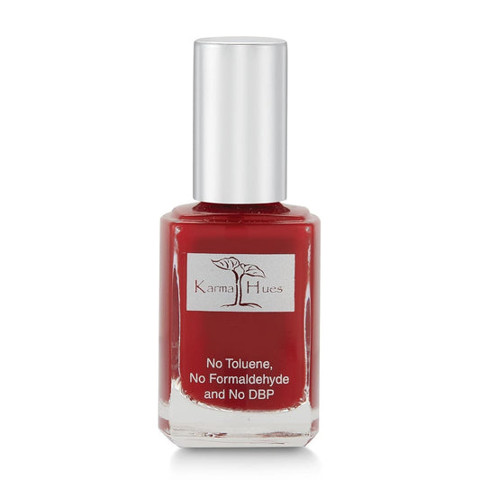 karma organic Natural Non toxic Nail polish - Vegan and Cruelty Free Nail Paint for Nail Art - Fast Drying Nail Polish for Women - Long Lasting Nail Polish (Bordeaux)