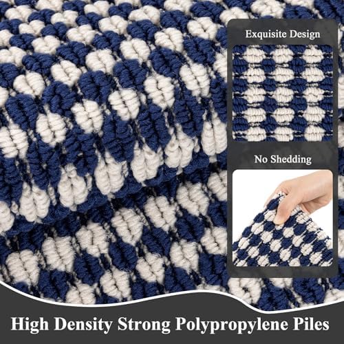 Ileading Hallway Runner Rug 2x6 ft, Washable Indoor Navy Carpet - Image 3