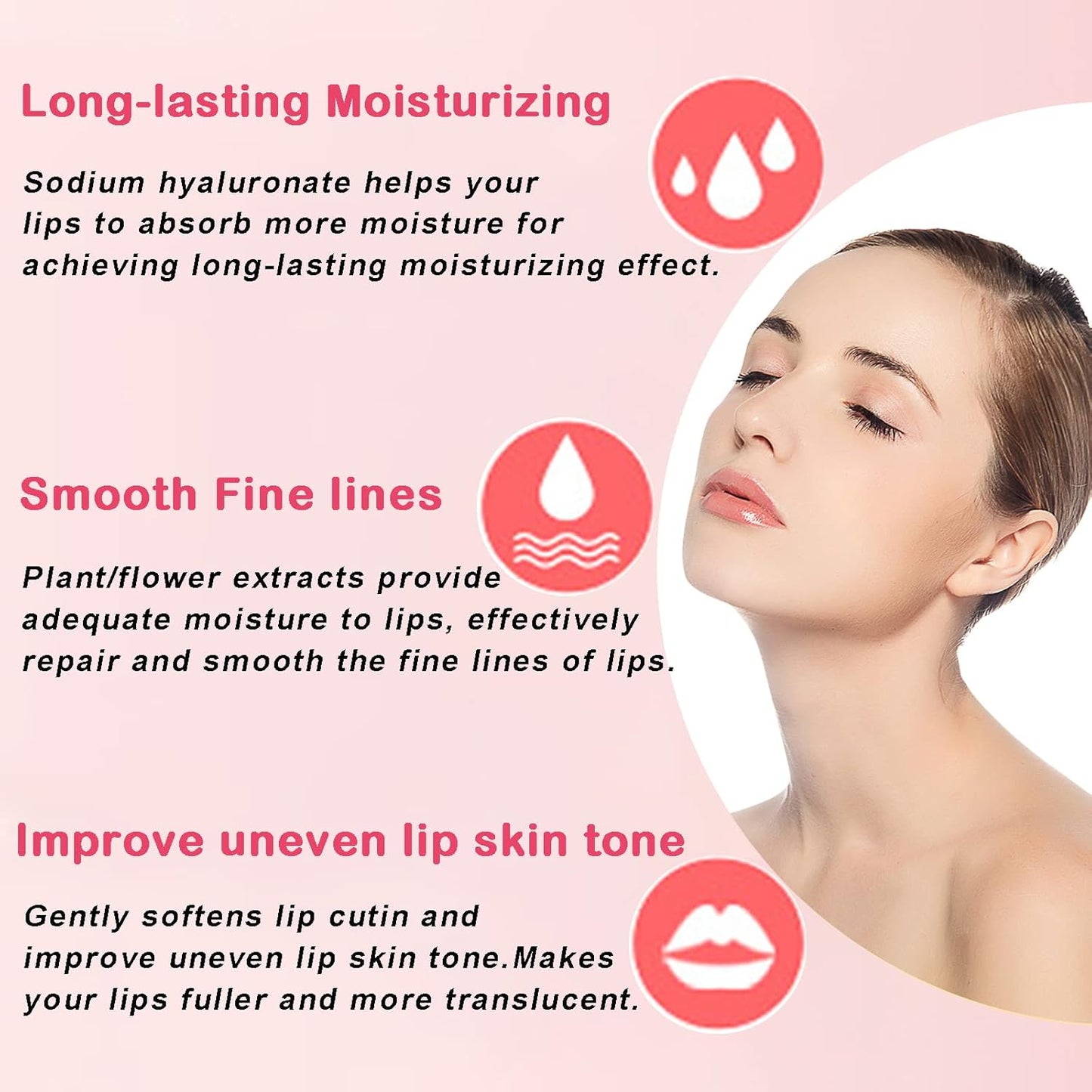 Permotary 30 PCS Collagen Lip Mask Crystal Lip Care Gel Pads for Moisturizing & Reducing Chapped, Smoothing Lip Fine Lines-Lip Patches for Firms & Hydrate and Plump Your Lips