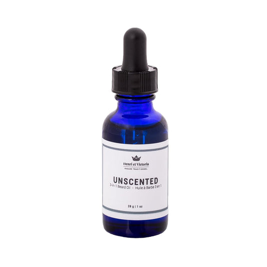 Beard Oil Fragrance-Free, Unscented | Canadian Made by Skilled Artisan | Moisturizing, Non-Greasy, Natural Ingredients | 28g (1oz)
