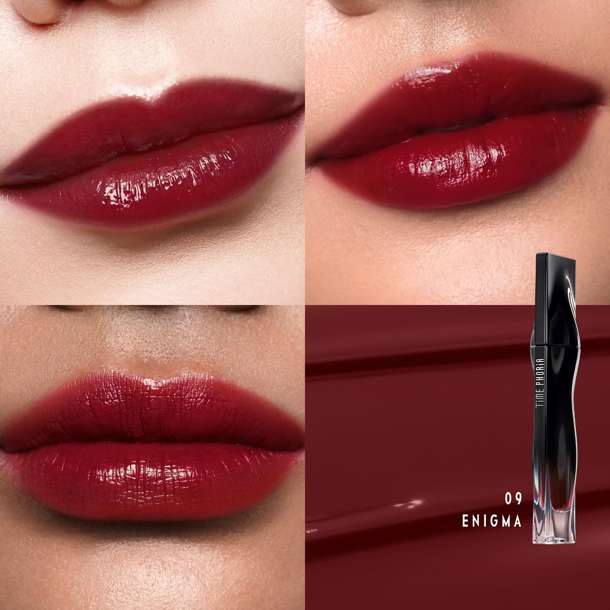 STELLAR DUST LIP STAIN-Long Lasting, Waterproof and Transferproof Lip Tint, Glossy Finish Lip Gloss, Lightweight Lipstick, High Coverage, Vivid Color (09)