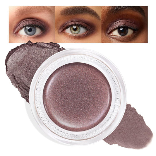 Cream Glitter Taupe Shimmer Metallic Eyeshadow Palette Makeup, Natural Single Mini Instant Holographic Eyeshadow For Women, Sombras Crema Para Ojos, Talc, Paraben & Cruelty Free, R04