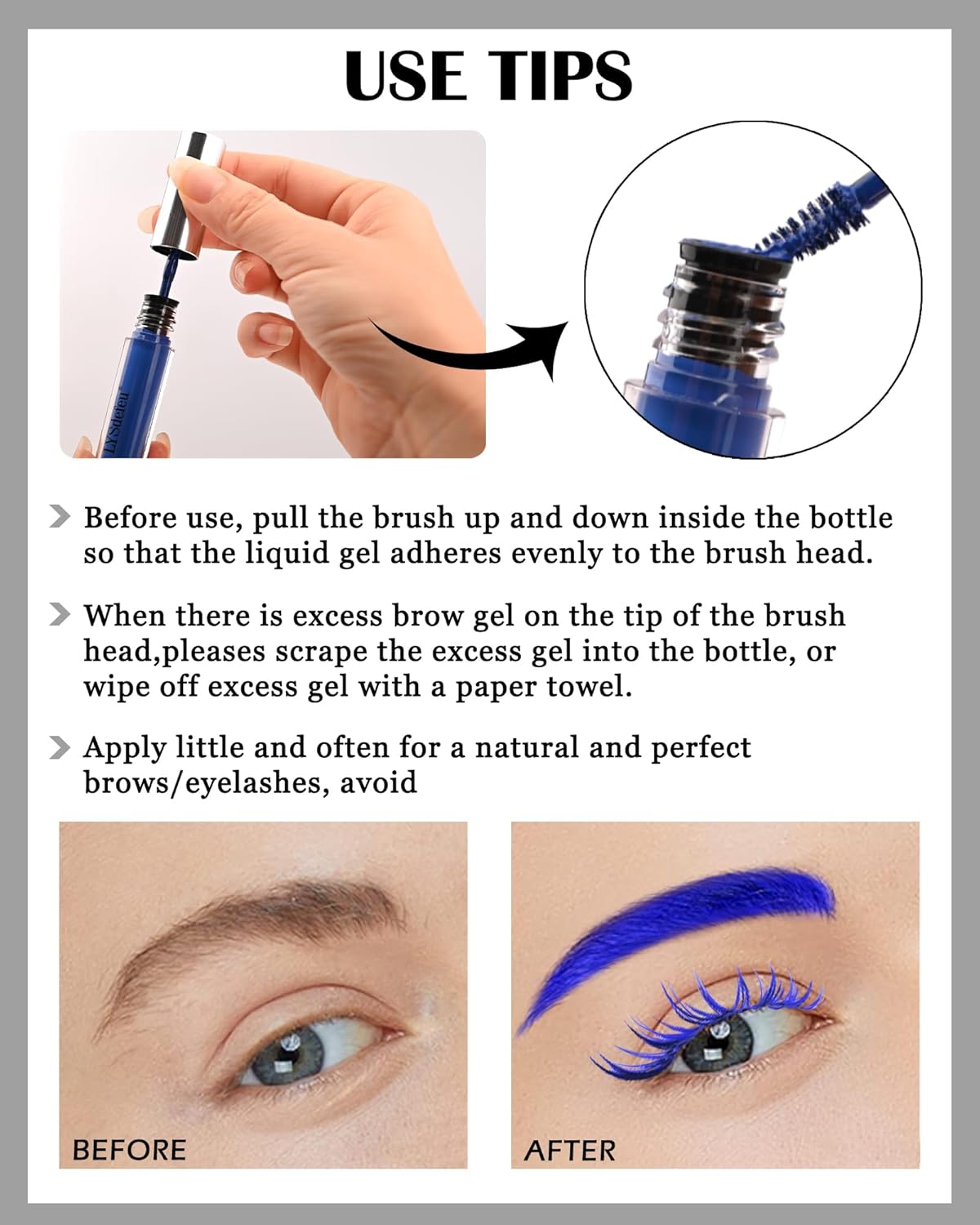 Tinted Eyebrow Gel Mascara- 1Pcs Long Lasting Waterproof Burgundy Tinting Eye Brow Glue Colored Mascara, Dark Red Brow Filler Curling rimel de pestañas, Mother's Day Eye Makeup Gift for Women Girl-#11