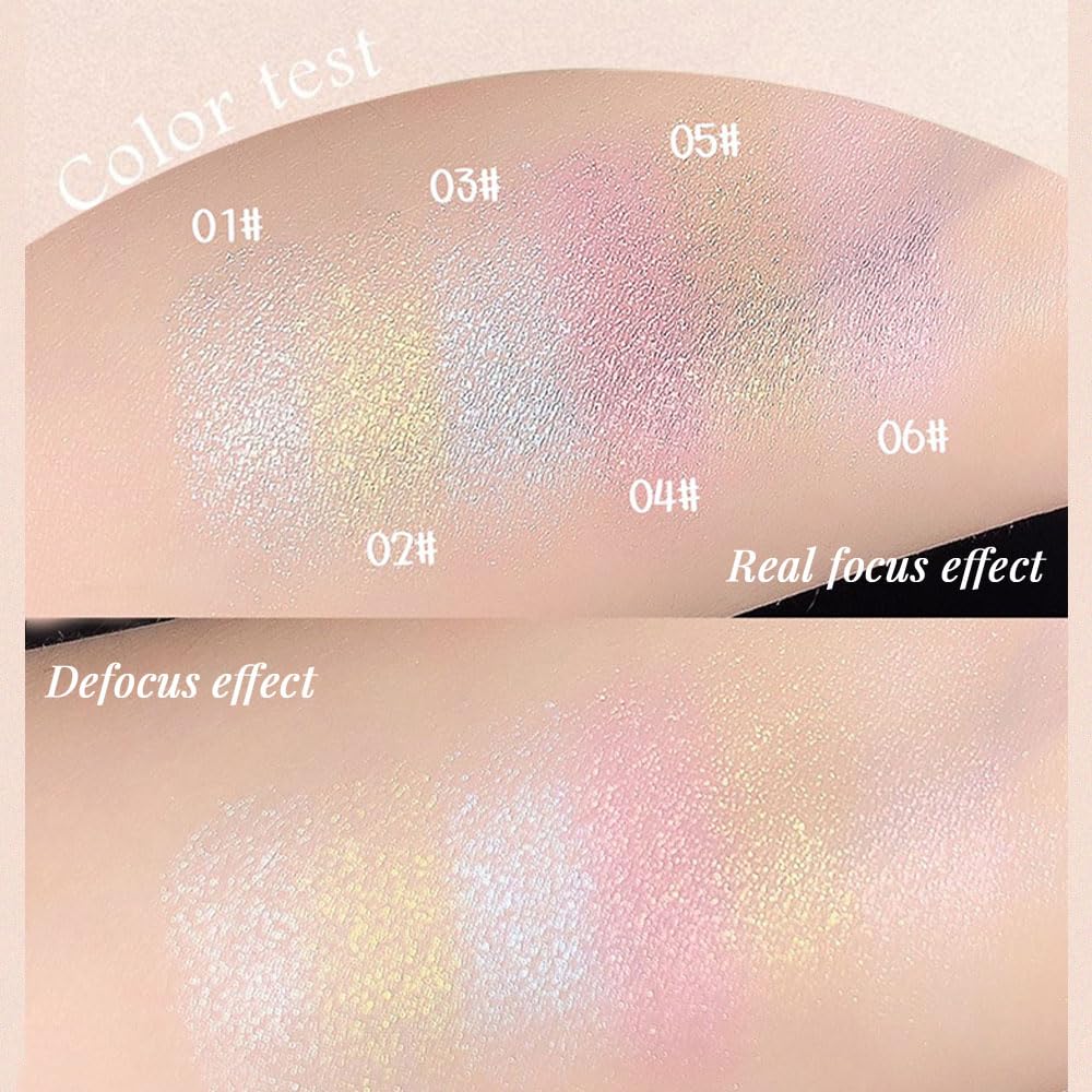Gold Cream Glitter Shimmer Metallic Eyeshadow Palette Makeup, Natural Single Mini Instant Holographic Eyeshadow For Women, Sombras Crema Para Ojos, Talc, Paraben & Cruelty Free