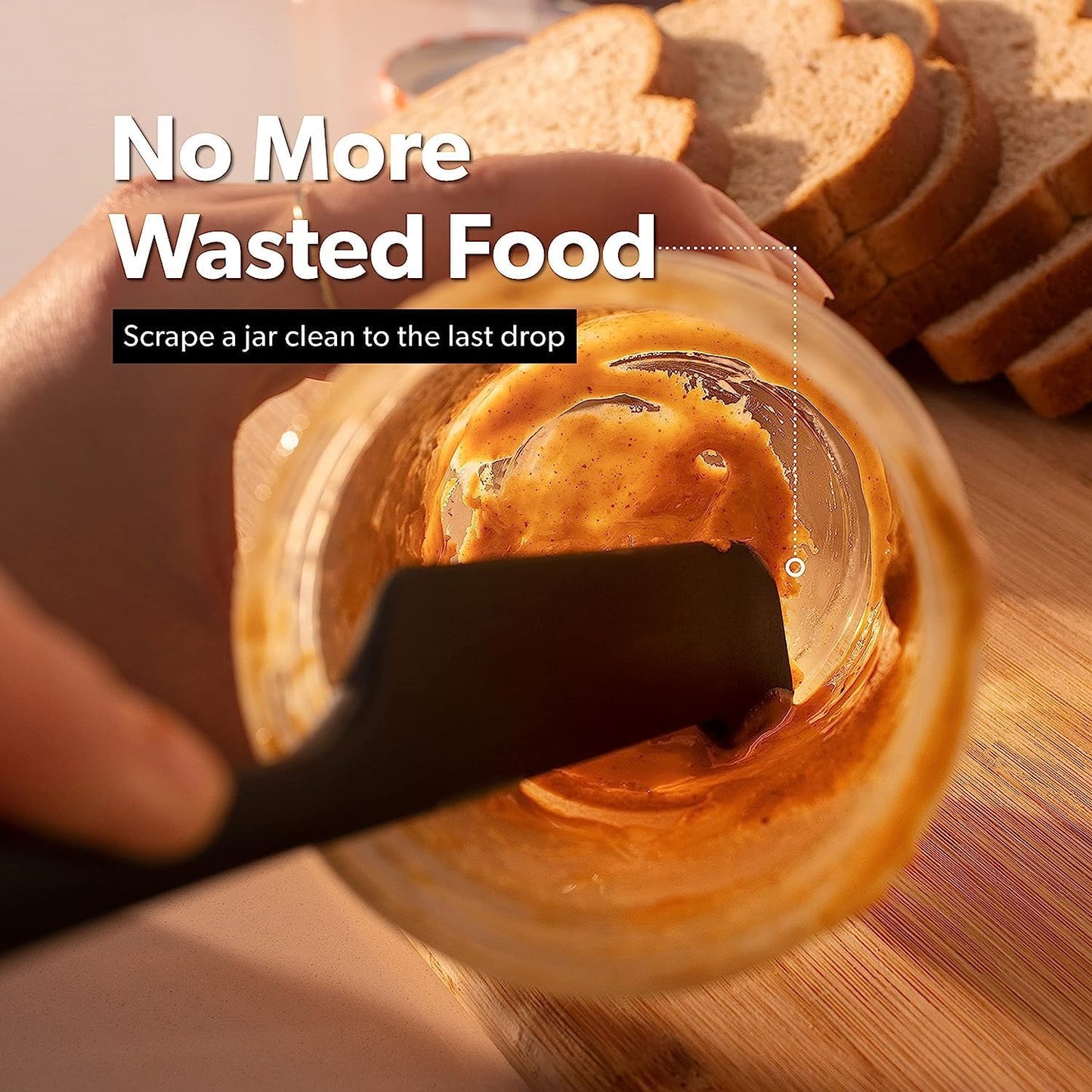 DI ORO Silicone Jar Spatulas for Scraping - Rubber Spatulas Silicone Heat Resistant - Kitchen Spatulas Nonstick Cookware Safe - Silicone Utensil Set for Blenders, Mixing, Baking, & Makeup (5pc, Teal)