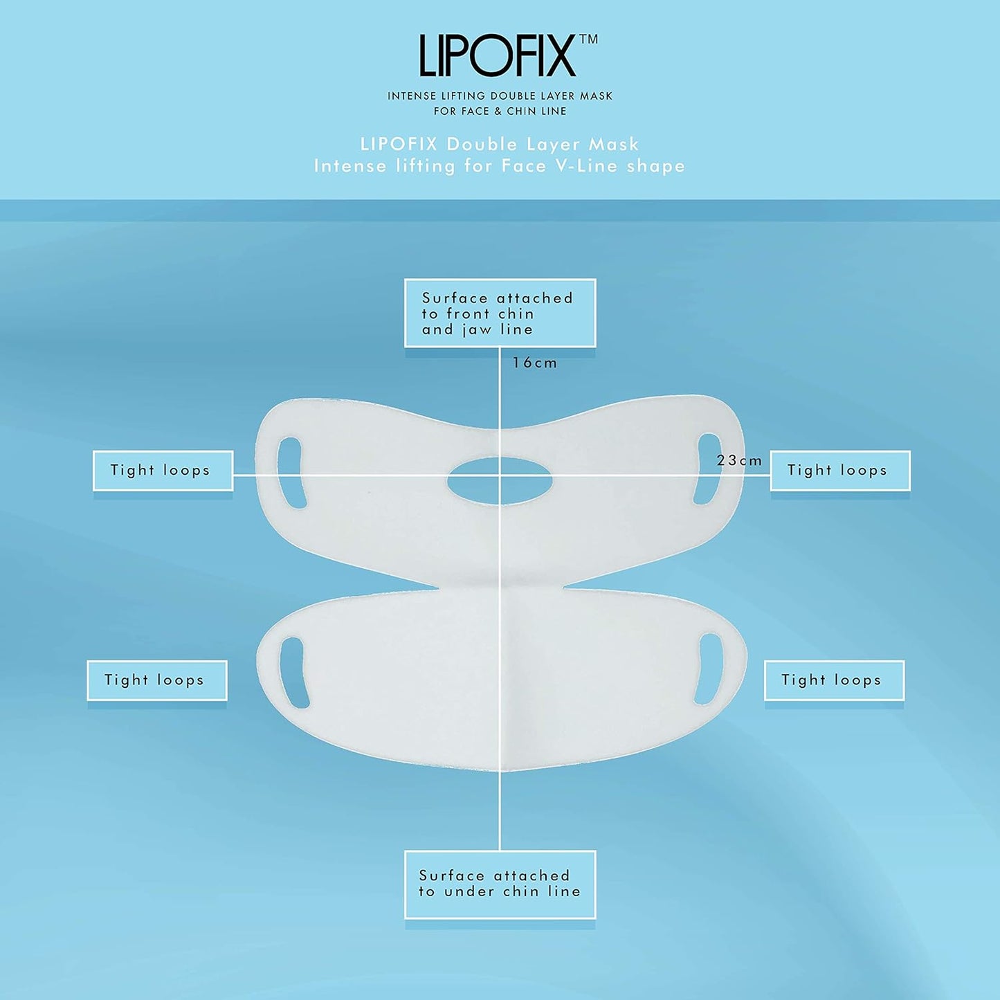 Lift & Firm V-Line Sculpting Mask – Advanced Chin & Jawline Shaping Solution for Tightening & Lifting. 5 Masks
