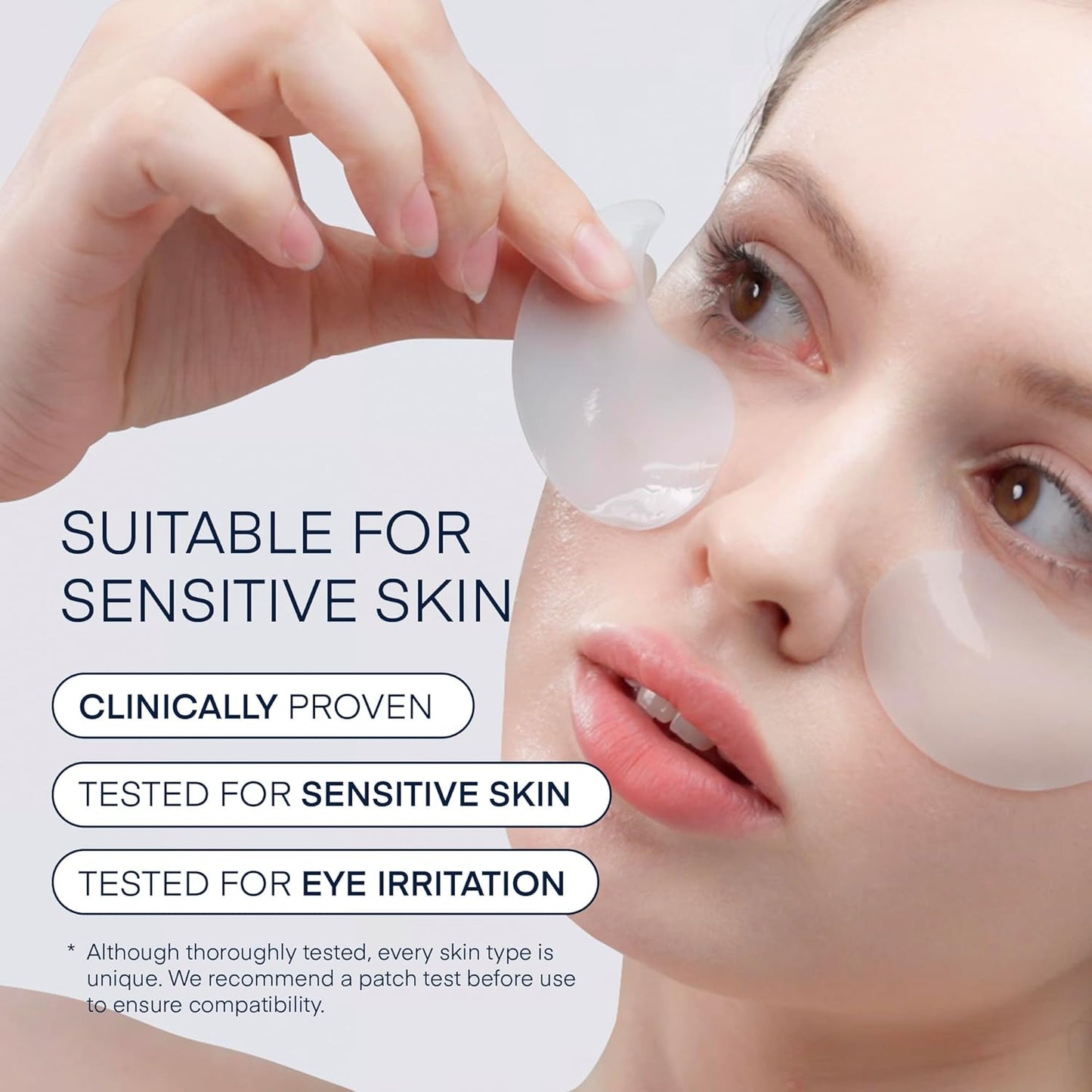 TEREZ & HONOR Under Eye Patches for Dark Circles - 60 Korean Hydrogel Masks for Puffiness, Bags with Caffeine, Hyaluronic Acid, Niacinamide - Undereye Brightening, Hydrating, Anti-Wrinkle & Cooling