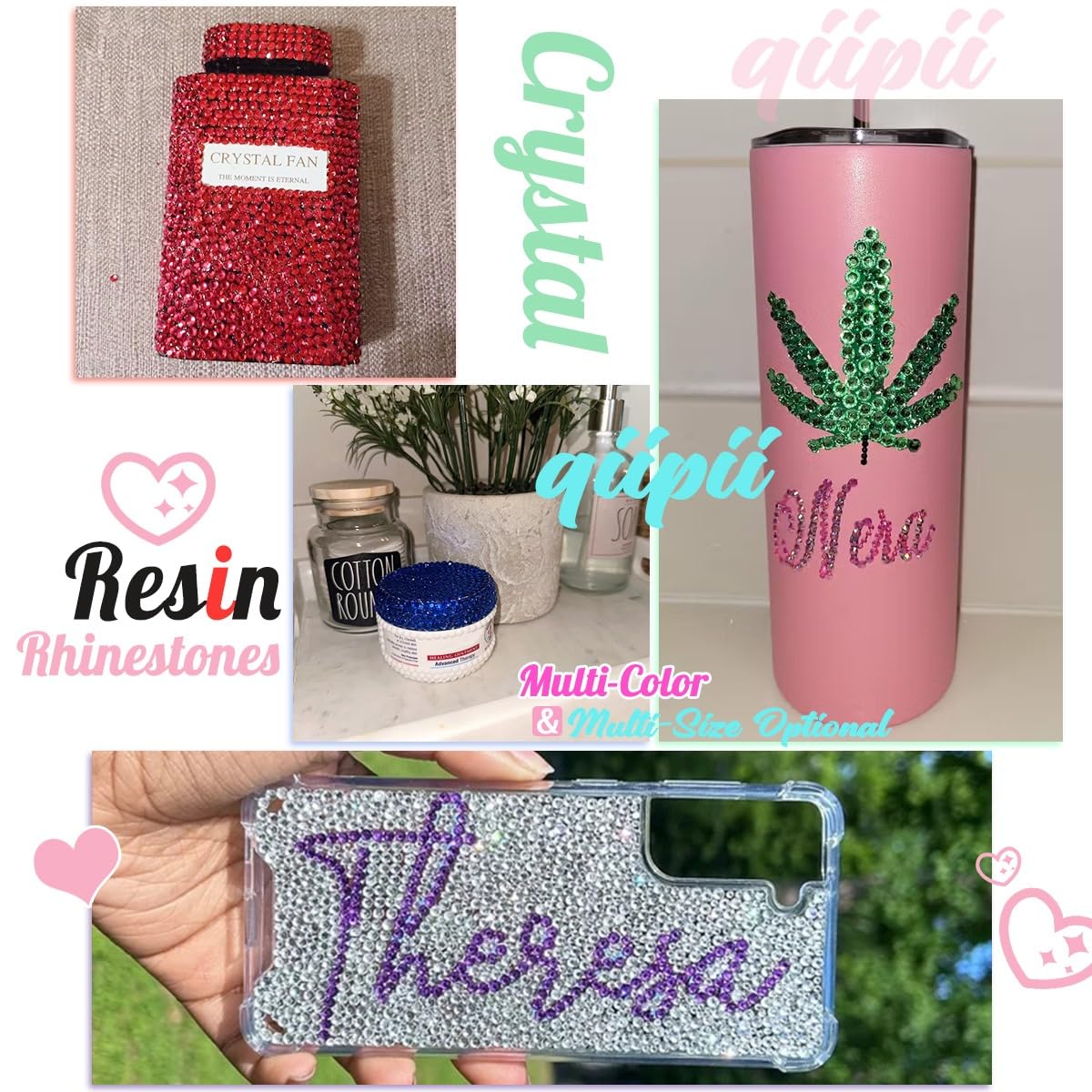 Metallic Gray Resin Rhinestones for Crafting Metal Grey Flatback Stones 3mm 4mm 5mm Steel Gray Diamonds Crystals Gems Charms for Nails Face Eyes Makeup Body Tumblers Bottles DIY Crafts Shoes