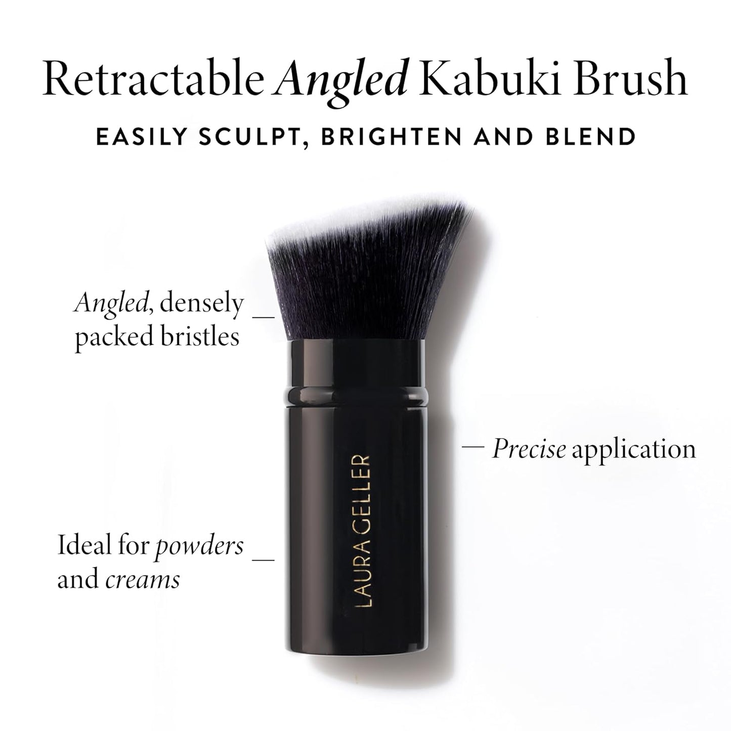 LAURA GELLER NEW YORK Baked Balance-N-Brighten Color Correcting Foundation, Sand + Kabuki Brush