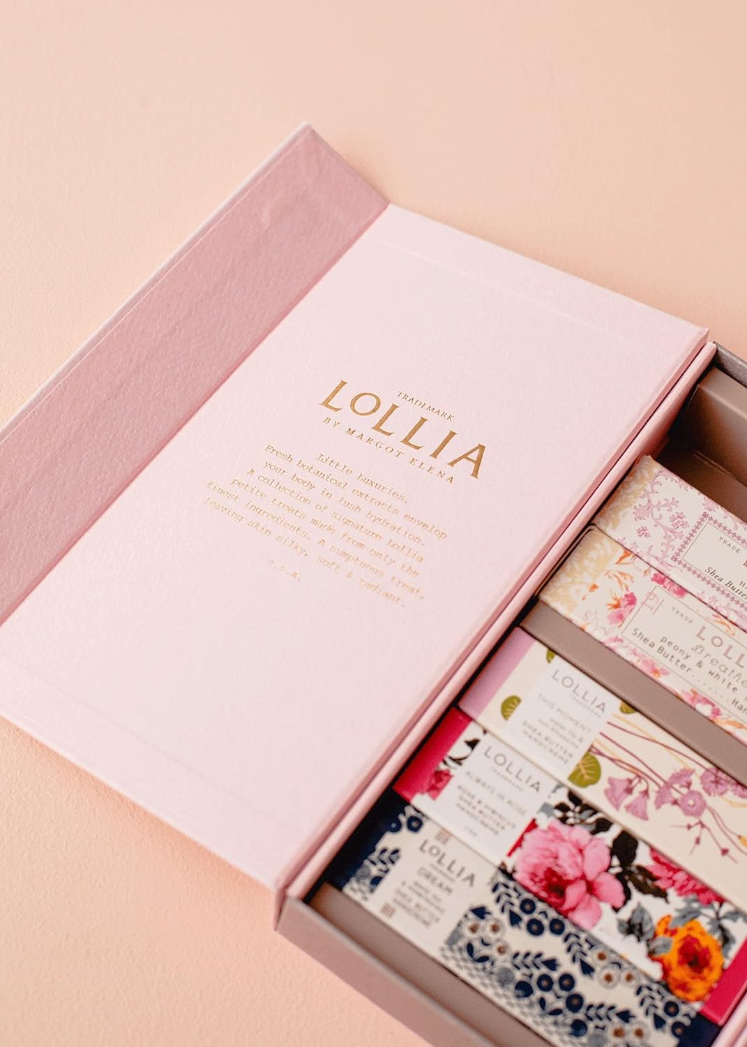 LOLLIA Petite Treat Handcreme Gift Set with Always in Rose, Breathe, Dream, Relax, This Moment & Wish, Scented Hand Cream for Women, Moisturizing Lotion for Dry Hands, Quick Absorbing Skin Care