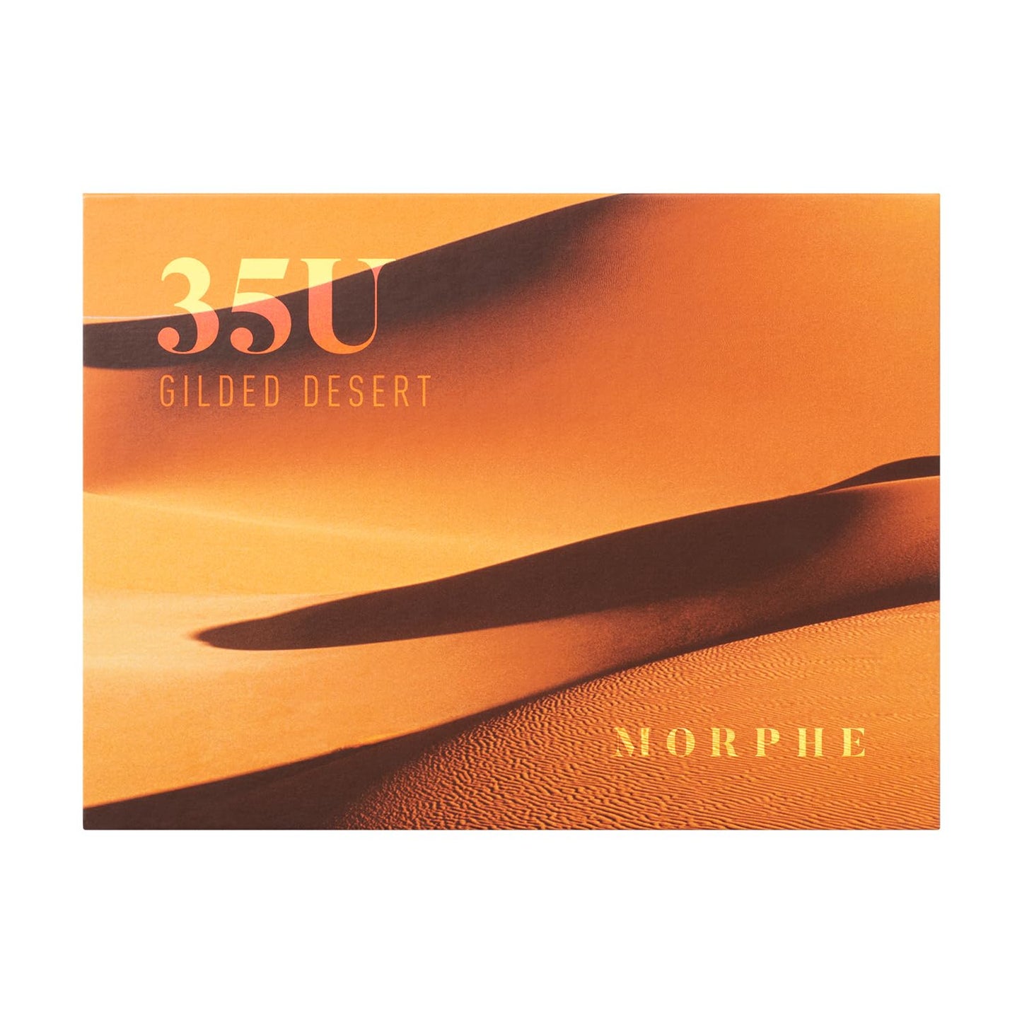 Morphe 35U Makeup Palette - Gilded Desert Artistry Palette with Deep Metallics, Shimmers & Matte Pressed Pigments - Made to Build, Blend & Layer for Everyday, Versatile Makeup Looks (1.98 oz)