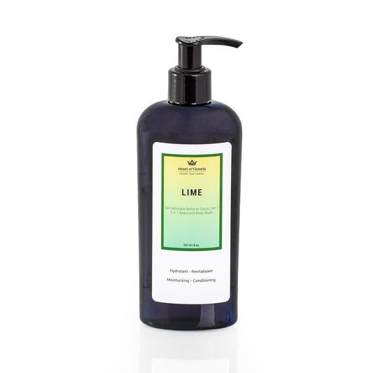 Lime Beard Wash Body Wash For Men Hand Made | Moisturizing and soothing | 8oz