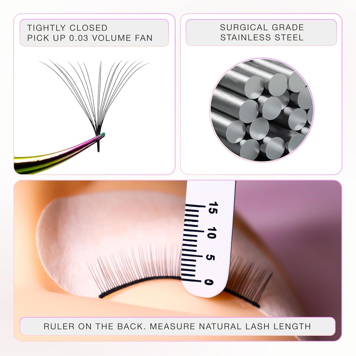 Curacoro Lash Tweezer - Professional & Precision Fiber Tip Grip Lash Tweezers for Eyelash Extensions, Multi Shapes & Purposes Tweezers for Volume, Isolation & Classic Lashes (Gold, Move It)